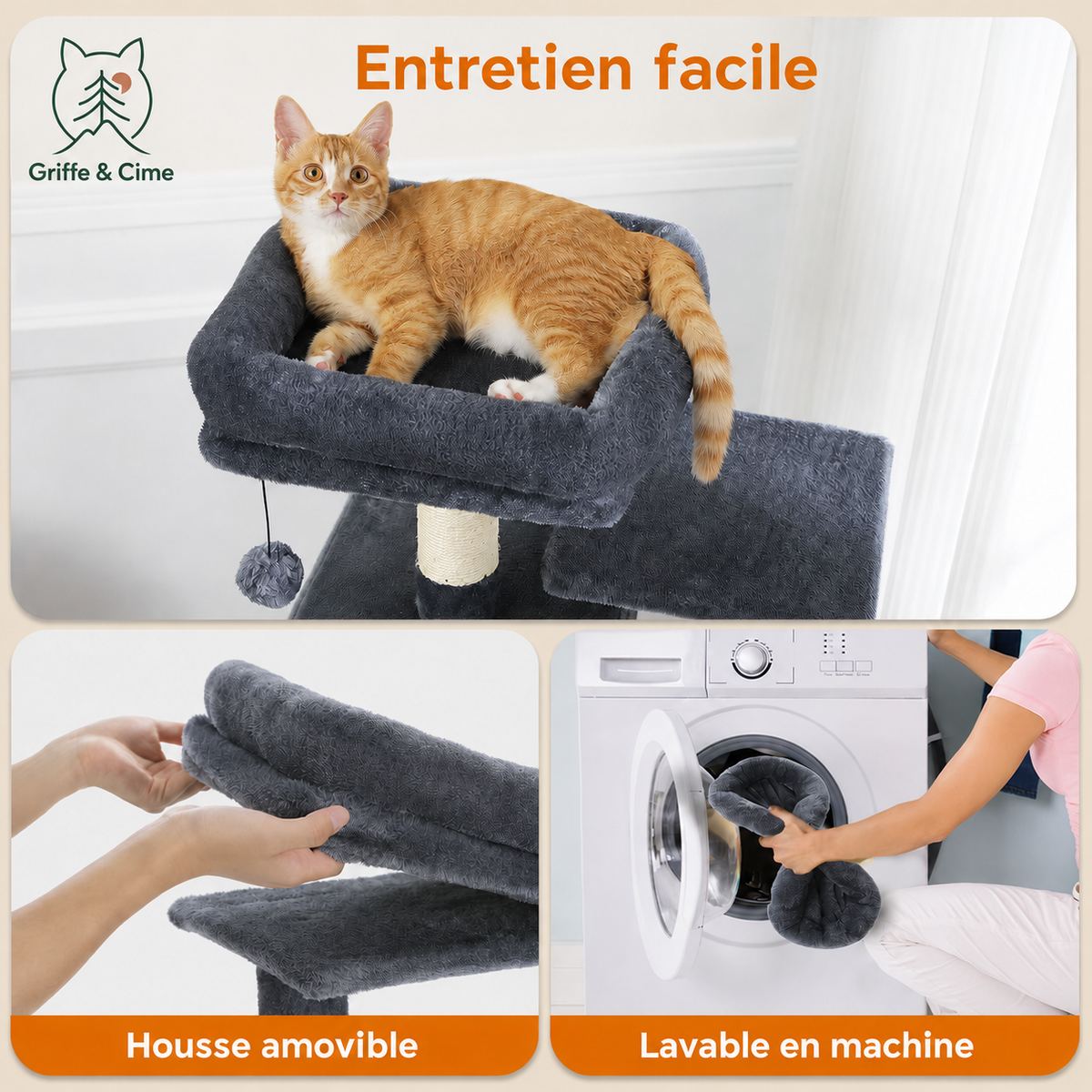 Housse amovible d’Altitude lavable en machine